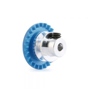 PLASTIC GEAR 2mm WITH ALUMINIUM HUB - 24 TEETH - INLINE