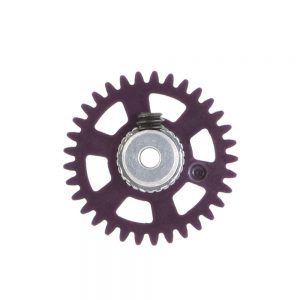 PLASTIC GEAR 2mm WITH ALUMINIUM HUB - 33 TEETH Ø 17.5mm - SIDEWINDER