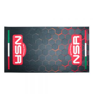 BLACK AND RED BOX MAT - 60X30