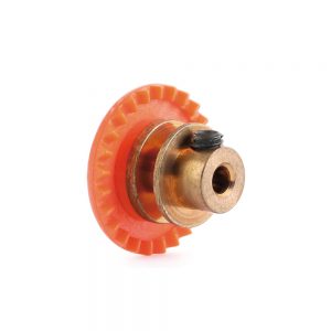 3/32 PLASTIC GEAR WITH BRONZE HUB - 25 TEETH