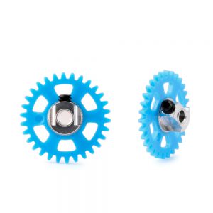 INGRANAGGIO IN PLASTICA 3/32 CON MOZZO IN ALLUMINIO – 30 DENTI Ø 17,5mm – MOZZO BILANCIATO