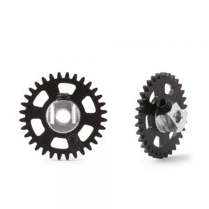 PLASTIC GEAR 3/32 WITH ALUMINIUM HUB - 32 TEETH Ø 17.5mm