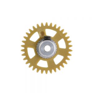 PLASTIC GEAR 3/32 WITH ALUMINIUM HUB - 34 TEETH Ø 17.5mm