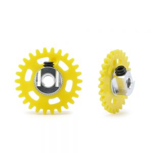 PLASTIC GEAR 3/32 WITH ALUMINIUM HUB - 26 TEETH Ø 16mm