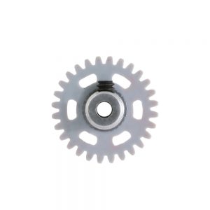 PLASTIC GEAR 3/32 WITH ALUMINIUM HUB - 28 TEETH Ø 16mm