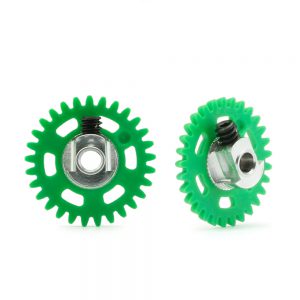 PLASTIC GEAR 3/32 WITH ALUMINIUM HUB - 29 TEETH Ø 16mm