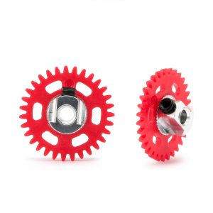 3/32 PLASTIC GEAR WITH ALUMINIUM HUB - 31 TEETH Ø 16mm