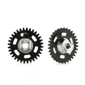 3/32 PLASTIC GEAR WITH ALUMINIUM HUB - 32 TEETH Ø 16mm