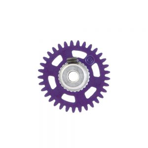 3/32 PLASTIC GEAR WITH ALUMINIUM HUB - 33 TEETH Ø 16mm